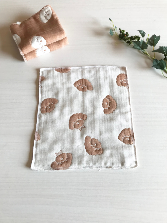 ☆オーダーページ☆縦長ハンカチ ブーケわんこ柄8/24すあま様パネル