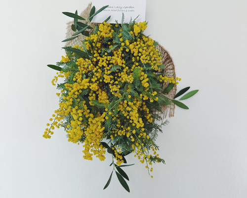 専用＊ミモザ＆オリーブ 大人可愛いフェイクスワッグ