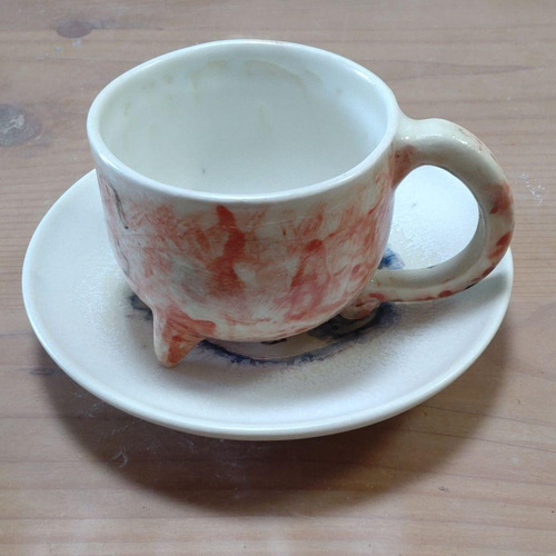 猫反転カップソーサー ティーカップ 大正窯 Uesu Shigeo 通販 15405876