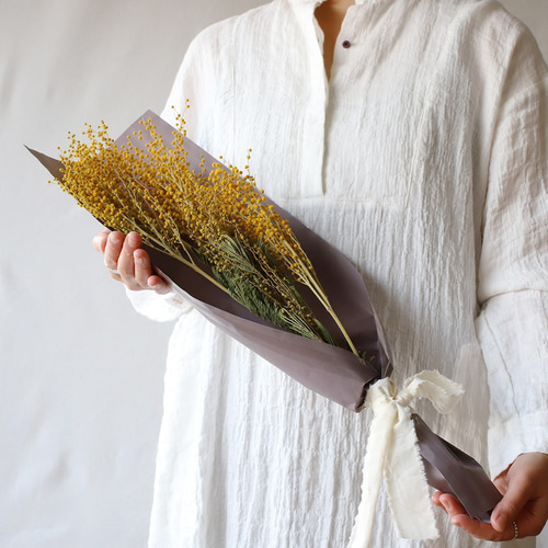 ドライフラワー］ミモザ（フサアカシア） ドライフラワー 土と風の