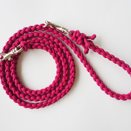 パラコードリード＆首輪　一体型　✿ひまわり✿　小型犬用　№046 パラコードリード＆首輪 一体型 ✿ひまわり✿ 小型犬用 №046 リード