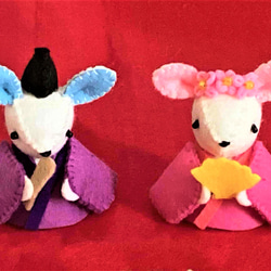 羊毛フェルト　ひな人形　ひなまつり　確認用 たまご型で簡単！】初心者向け雛飾りのつくり方/羊毛フェルト