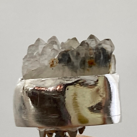 水晶簇原石◇純銀+SV925別針胸針 第6張的照片