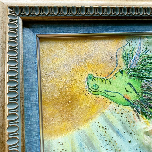一点物 龍絵画 原画】進化版 龍の絵 癒し ホスピタルアート