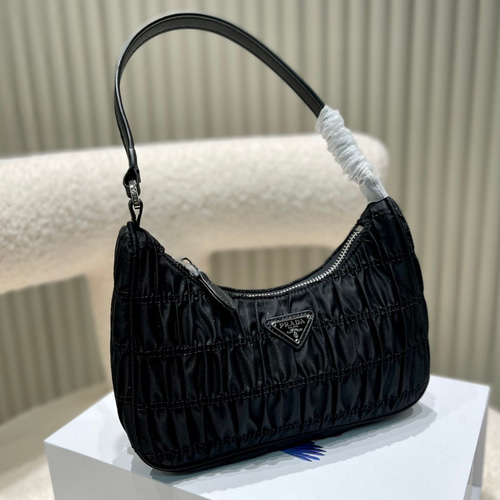 プラダ PRADA ☆プリーツレザー2WAYハンドバッグ - BORSA A MANO