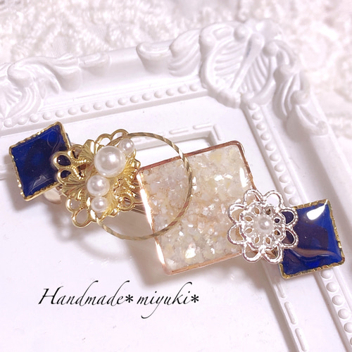 今だけの限定セール 桜ピンク ラインストーン バレッタ バレッタ Handmade＊miyuki ヘアアレンジ