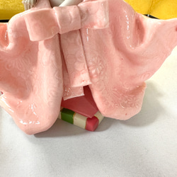 【陶器人形】優しいお顔の雛人形 11枚目の画像