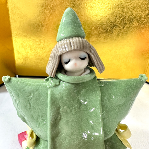 【陶器人形】優しいお顔の雛人形 7枚目の画像