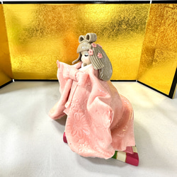 【陶器人形】優しいお顔の雛人形 10枚目の画像