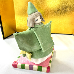 【陶器人形】優しいお顔の雛人形 6枚目の画像