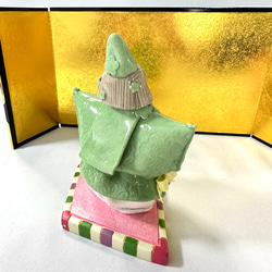 【陶器人形】優しいお顔の雛人形 5枚目の画像