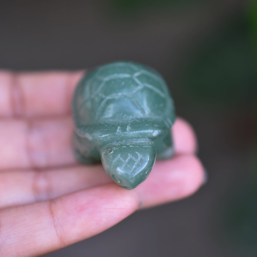 ハンドメイド 置物 Jede 亀☆ミャンマー翡翠 s722 その他置物 Funky