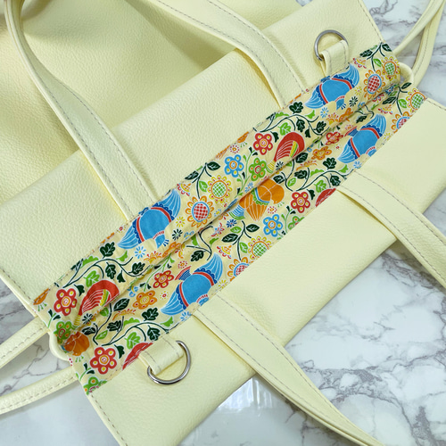 MCM トートバッグ うさぎ チャーム 巾着 レザー 大容量 ※傷汚れあり