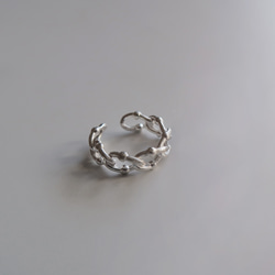 925純銀 鏈型圓珠 亮面 耳骨夾 耳環 單只 第3張的照片
