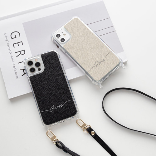 スマホケース リアケース クリア 【 Simple 名入れ 】 スマホ