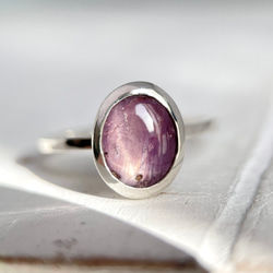 スターサファイア フォークリング　シルバー　12号　kitohi スターサファイア フォークリング シルバー 12号 kitohi スター