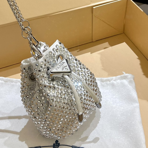 美品【プラダ】クリスタルスタッズ ミニバケットバッグ 2way org.jpg