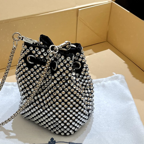 Prada新款miniクリスタル入りバゲツバッグ バケツバッグ CHHY