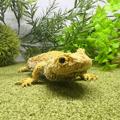 あみぐるみフトアゴヒゲトカゲ あみぐるみ Chicoromonpan shop