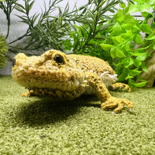 あみぐるみフトアゴヒゲトカゲ あみぐるみ Chicoromonpan shop