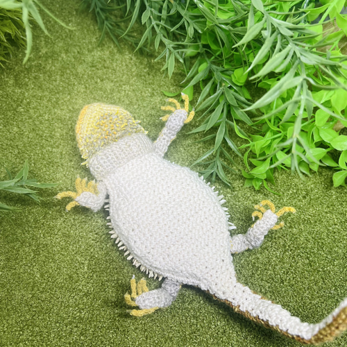フトアゴヒゲトカゲ　あみぐるみ あみぐるみ フトアゴヒゲトカゲ あみぐるみ Chicoromonpan shop 通販
