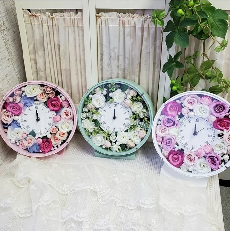 薔薇の花時計 9,880円