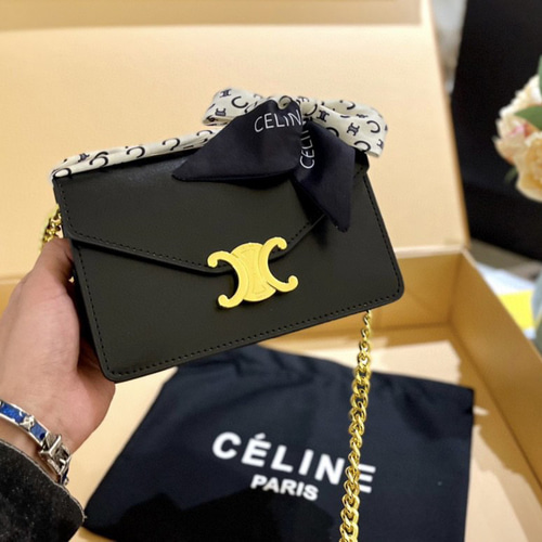 celine 折り畳み式ギフトボックス スカーフ付き ショルダーバッグ CHHY