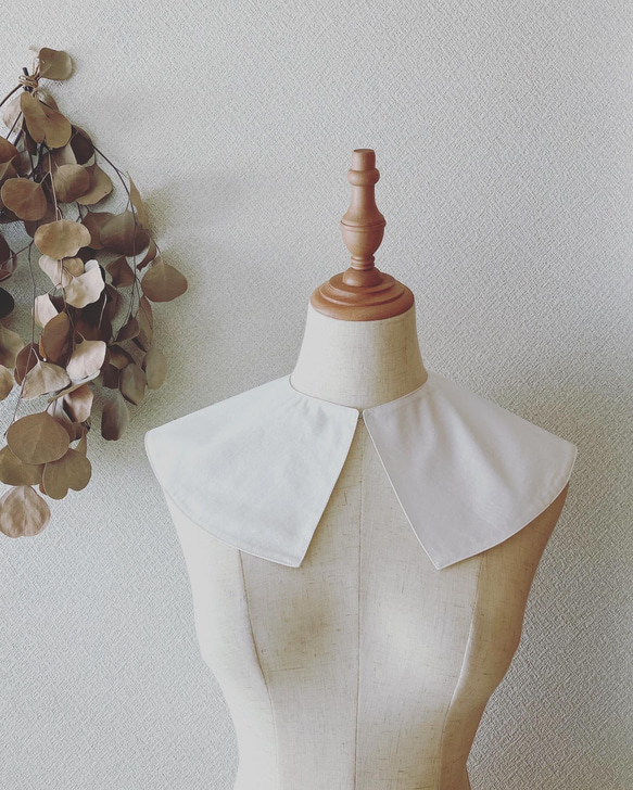 送料無料】大人のナチュラルなつけ襟（白） その他ファッション となり