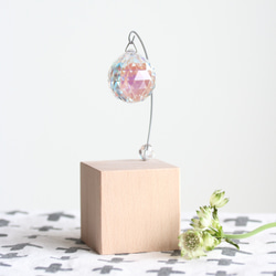 北欧インテリア◇スワロフスキークリスタルサンキャッチャー◇ウッド