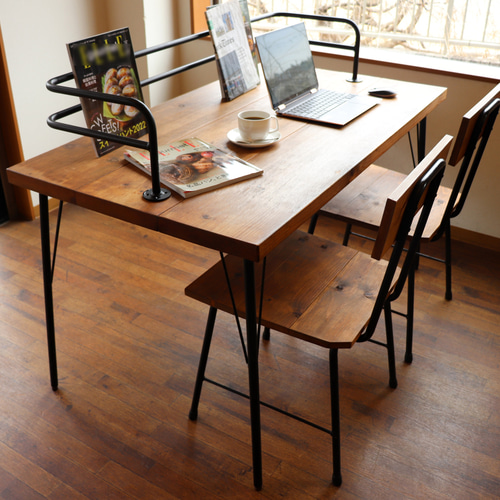 アイアン家具　オーダーメイド　テーブル　机　パソコンデスク　鉄脚　カフェ　作業台 アトリエにワークデスク【W1350】アトリエ用 作業台 カフェ
