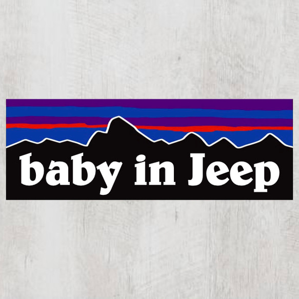 P【baby in Jeep/ベビーインジープ】マグネットステッカー　ベビーインカー 人気・おすすめ｜使いやすい・旅行におすすめ 品質保証 全国発送 正規品・日本国内発送・安心保証付き