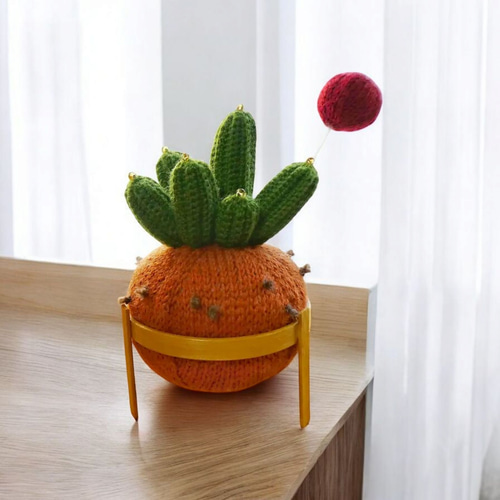 手編みサボテン 〜柱サボテンと真っ赤な太陽〜 その他インテリア