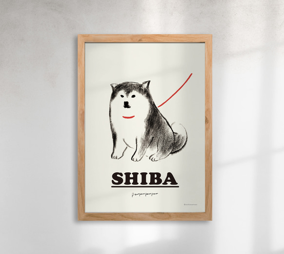 藝術海報柴犬【A4尺寸】 第5張的照片