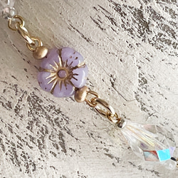 新作＊紫睡蓮の花びら　天然石アメジストの煌めくネックレス 11枚目の画像