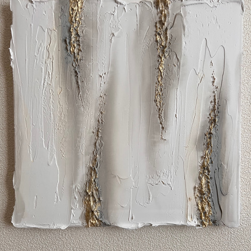 GREIGE - グレー 絵画 シック モダン 白 アート 金 ゴールド アート