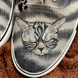 猫シリーズ  オーダー スニーカー 24.0㎝ 2枚目の画像