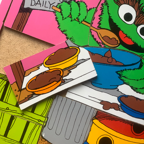 Vintage / セサミストリート アリス アメリカンビンテージ セサミストリート木製パズル1970年代