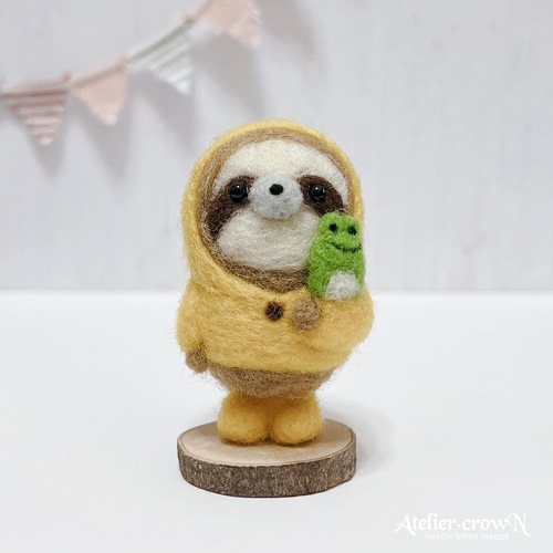 みみ 羊毛フェルト 作品 パンダと笠地蔵 | ゆず湯でまったり三兄弟 みみ