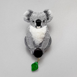 [picture book] 刺繍ブローチ (koala) 2枚目の画像