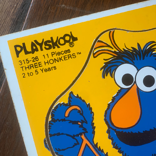 アメリカンビンテージ セサミストリート木製パズル1970年代 アメリカンビンテージ セサミストリート木製パズル1970年代