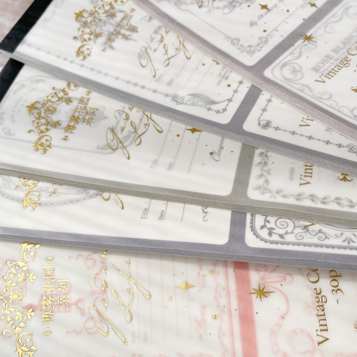 全8種セット/各30枚綴りジャンクジャーナル紙モノコラージュ素材