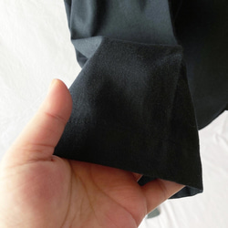 幾乎上衣：配領帶：長袖（Cotton Viera：黑色） 第5張的照片