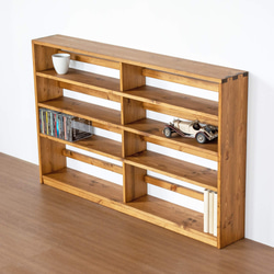 CD・DVDラック4段／ミディアムブラウン 棚・シェルフ・ラック SG工房