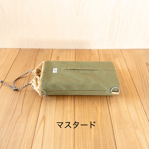 帆布のボックスティッシュカバー【抹茶】/ボックスティッシュケース