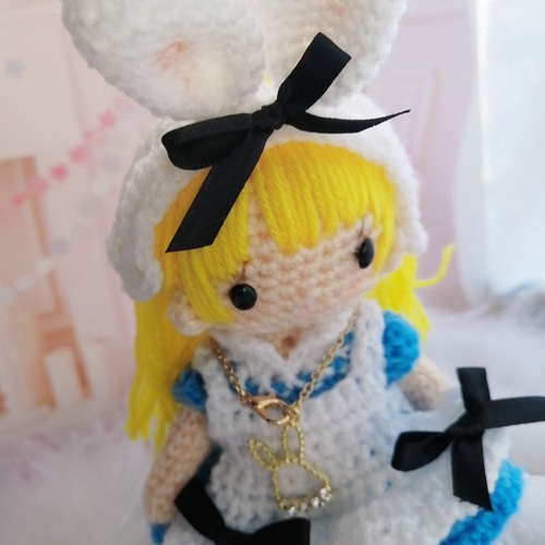 【ミヤタケイコ】うさぎ 黒 ハンドメイド ぬいぐるみ アリス kawaii b1e107643bef765d0045e6f634aa55