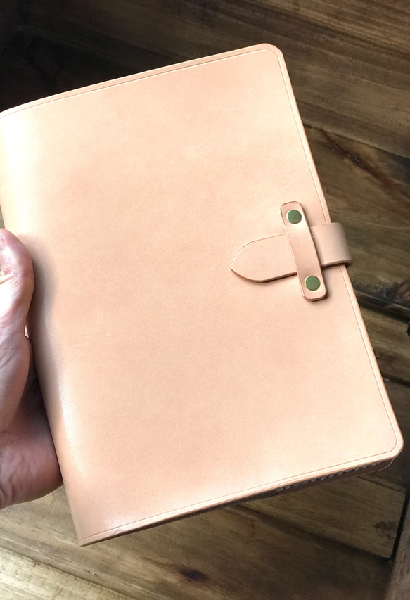 iPad 用　ヌメ革 natural タブレットケース 本革 6枚目の画像