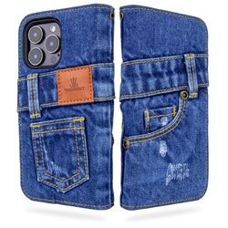 手作り本格デニム AirPods Pro 用 デニムイヤホンケース その他ケース