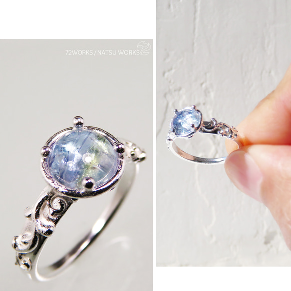 バイカラー タンザナイト リング / bi-color Tanzanite Ring ll。 3枚目の画像