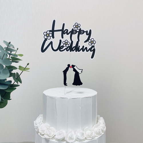 ケーキトッパー ウェディング 花 ケーキトッパー Hanke 通販 15412305