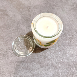 Botanical flower candle(ミモザ&ユーカリ) LEDティーライトキャンドル付き 送料無料 4枚目の画像